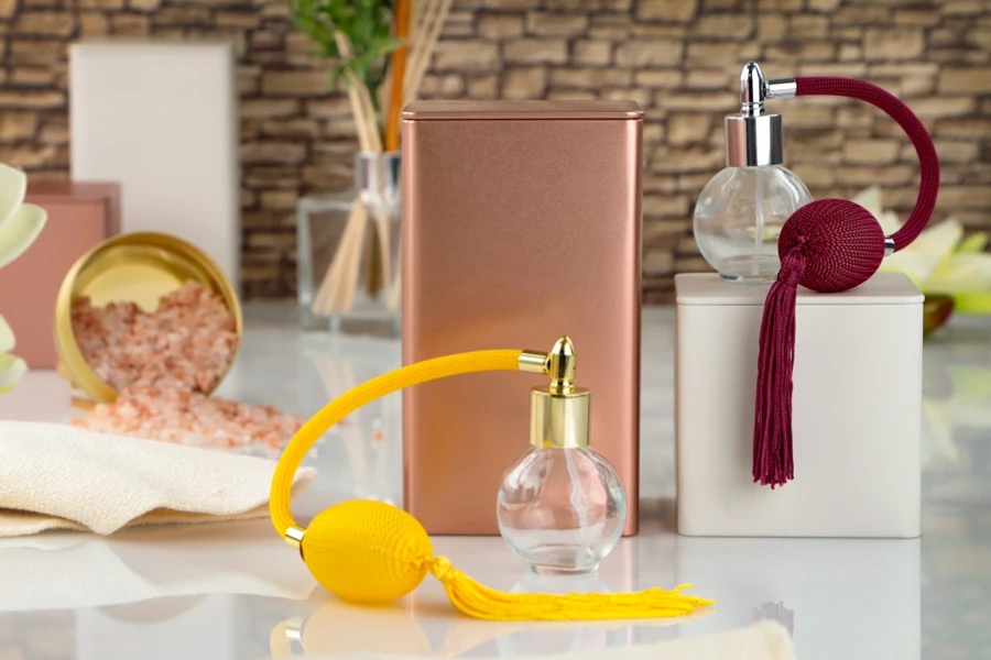 Long squeeze bulbs for perfume sprayer bottles