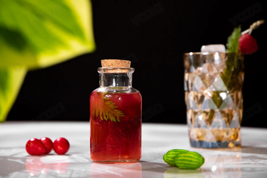 Γυάλινο μπουκαλάκι 150 ml με φυσικό φελλό-εικόνα_σύνθεση