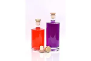 Cylindrical 500ml glass bottle for olive and spirits-2