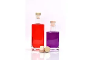 Stylish 500ml square glass bottle for olive oil and spirits-2
