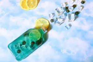 Bottle plastic (PET) 350 ml in clear color with cap for milk, juice, beverages - 6 pcs-7