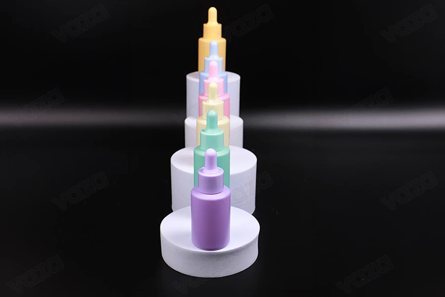 30-ml-Glasflasche mit Tropfer in matt Pastellfarben 30-ml-Glasflasche mit Tropfer in matt Pastellfarben-bildgruppe