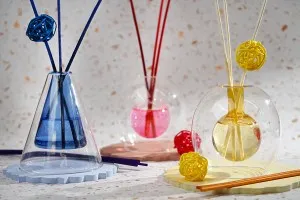 Bâtons de bambou pour parfums d'ambiance dans une variété de couleurs (longueur 22 cm) - 10 pièces-3