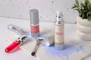 Airless Acrylflasche für Creme 15 ml mit transparentem Körper und Aluminiumkappe-3