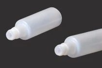 Μπουκάλι 100 ml πλαστικό, ημιδιάφανο με ροή και καπάκι Μπουκάλι 100 ml πλαστικό, ημιδιάφανο με ροή και καπάκι