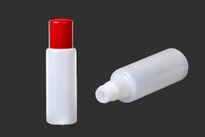 Μπουκάλι 100 ml πλαστικό, ημιδιάφανο με ροή και καπάκι-4