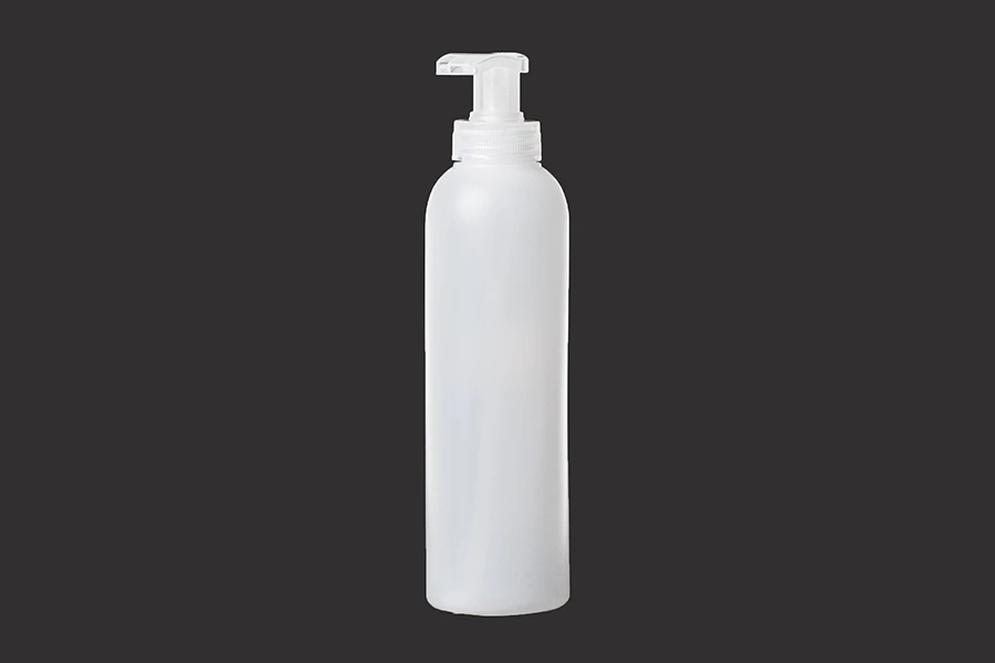 Πλαστικό στρόγγυλο μπουκάλι 250ml με αντλία Πλαστικό στρόγγυλο μπουκάλι 250ml με αντλία
