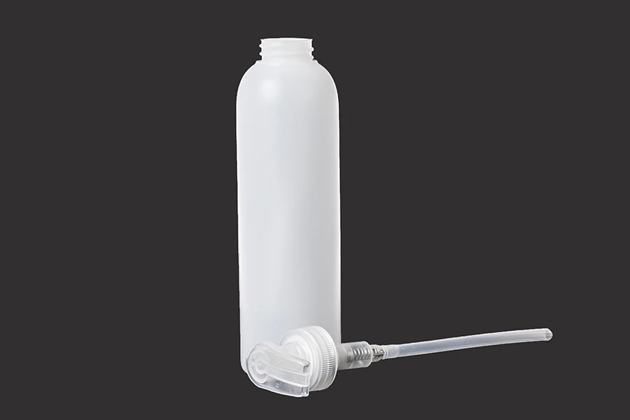 Πλαστικό στρόγγυλο μπουκάλι 250ml με αντλία Πλαστικό στρόγγυλο μπουκάλι 250ml με αντλία