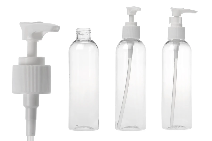 PET Μπουκάλι 200 ml με αντλία για σαμπουάν σε συσκευασία των 12 τεμαχίων PET Μπουκάλι 200 ml με αντλία για σαμπουάν σε συσκευασία των 12 τεμαχίων
