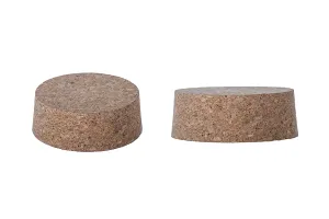 Sughero naturale  a forma conica con dimensioni 30x85/80 mm-1