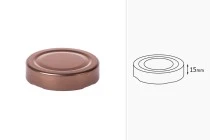 Twist Off Deckel Deep 58 Bronze