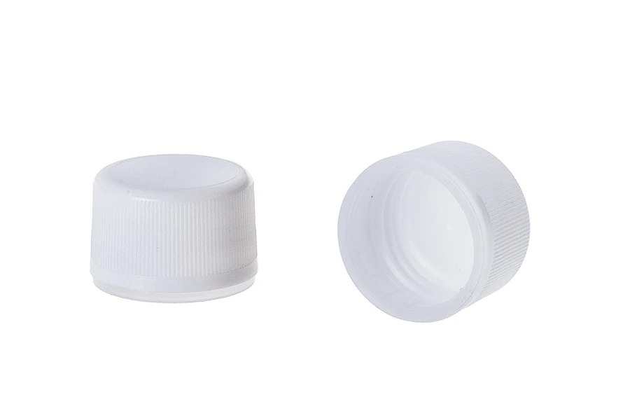Bouchon blanc en plastique avec sécurité PP28 Bouchon blanc en plastique avec sécurité PP28