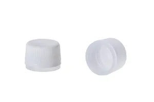 White plastic cap with safety PP24 - 20 pcs-1