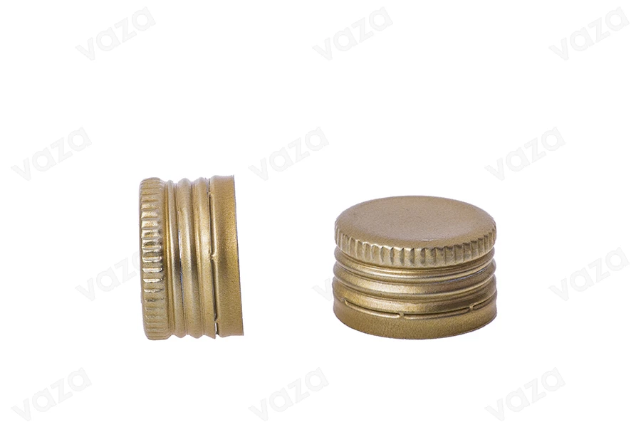 Aluminum pre-threaded screw cap PP24 with flow control in various colors Aluminum pre-threaded screw cap PP24 with flow control in various colors-image_dimensions