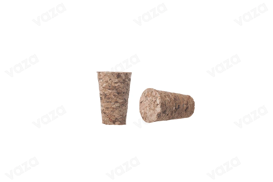 Φυσικός κωνικός φελλός με διαστάσεις 22x14/9 mm - για Φ 12 (PP 18)-εικόνα_προϊοντική