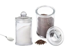 Small 150ml glass storage jar with airtight glass cap-6