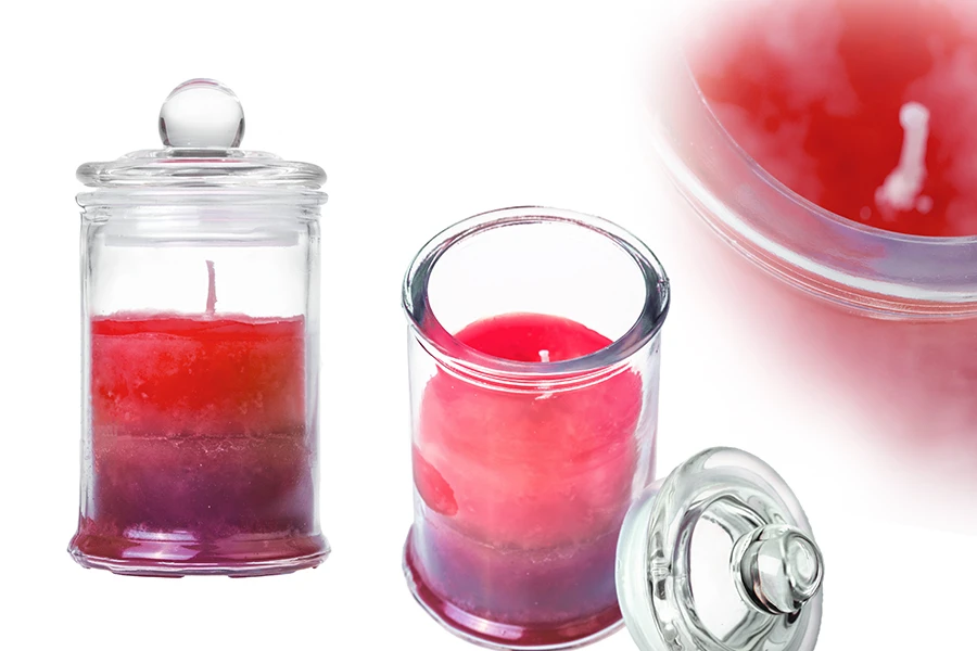 Γυάλινη μικρή γυάλα 150ml με γυάλινο καπάκι και με αεροστεγές κλείσιμο