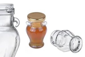 106 ml Amphora glass jar for sweet preserves, honey etc. - 60 pcs-3