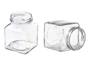 Pot de confiture carré de 314ml Twist-Off 63-1
