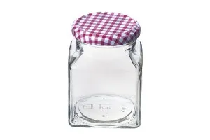 Pot de confiture carré de 314ml Twist-Off 63-6