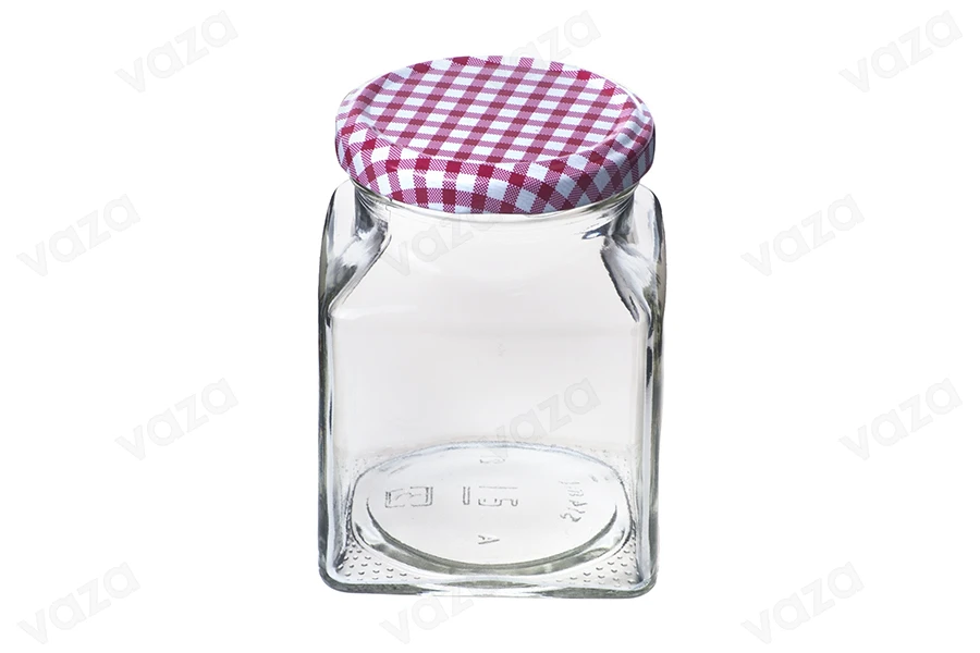 Viereckiges Glas für Marmelade 314 ml T.O 63-bildgruppe