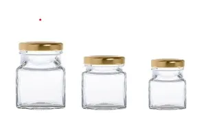 Pot de confiture carré de 314ml Twist-Off 63-5