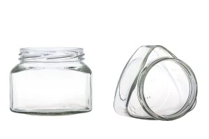 Pot triangulaire pour sauces de tomate, miel de 370ml - 42 pcs-1