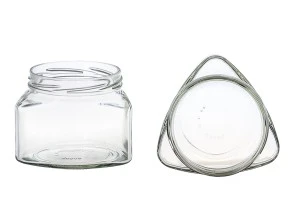 Pot triangulaire pour sauces de tomate, miel de 370ml - 42 pcs-4