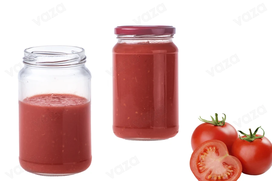Klassisches zylindrisches Glas 370 ml - für ein halbes Kilo Honig - 22 Stk-bildgruppe