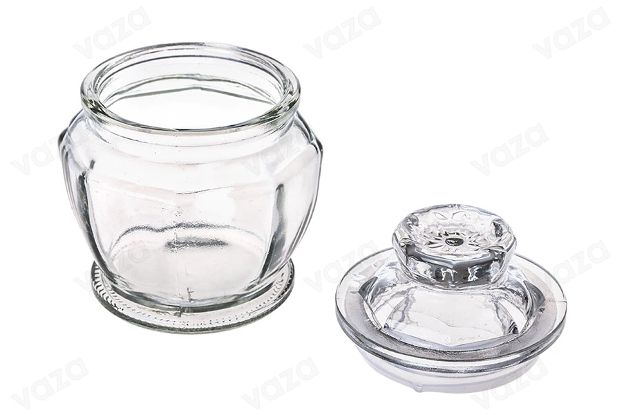 Un barattolo da 180 ml con coperchio di vetro e chiusura ermetica-εικόνα_σύνθεση