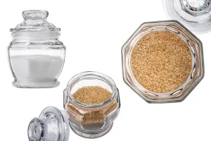 Un barattolo da 180 ml con coperchio di vetro e chiusura ermetica-2