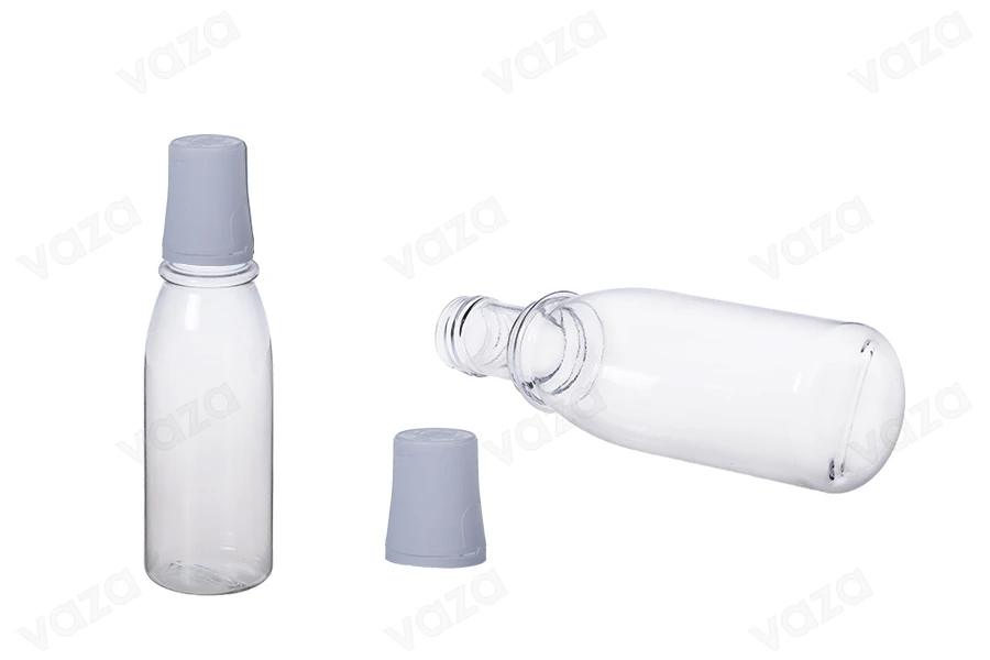 Μπουκάλι 250 ml πλαστικό με ασφάλεια στο καπάκι Μπουκάλι 250 ml πλαστικό με ασφάλεια στο καπάκι-εικόνα_διαστάσεις
