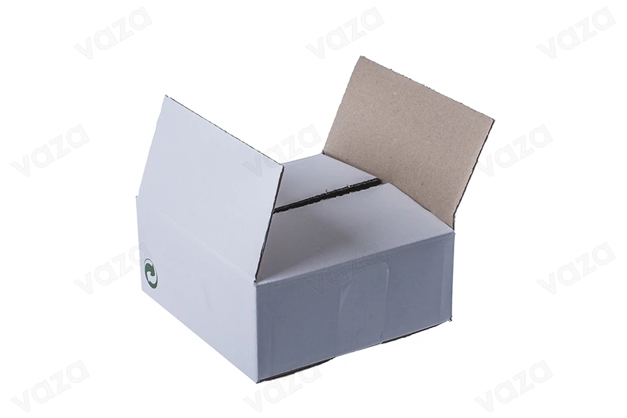 Χαρτοκιβώτιο 20,5x19,5x8,5 cm λευκό 3-φύλλο - 25 τμχ-εικόνα_διαστάσεις