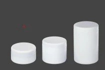 Petit pot en plastique de 250ml blanc ou transparent sans couvercle Petit pot en plastique de 250ml blanc ou transparent sans couvercle
