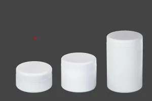 Petit pot en plastique de 250ml blanc ou transparent sans couvercle-8