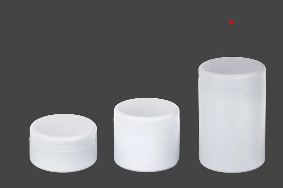 Βαζάκι πλαστικό λευκό 1000 ml - 12 τμχ