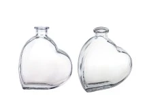 Μπομπονιέρα μπουκαλάκι 200 ml για γάμο σε σχήμα καρδιάς Μπομπονιέρα μπουκαλάκι 200 ml για γάμο σε σχήμα καρδιάς
