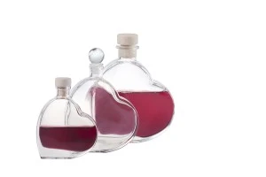 100ml heart shaped glass bottle for wedding favors-3