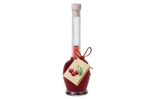 100ml glass flask for spirits with cork stopper and PP11 finish-3