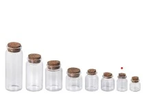 Μπομπονιέρα μπουκαλάκι 15 ml με φελλό για γάμο και βάπτιση 30x45 mm - 12 τμχ Μπομπονιέρα μπουκαλάκι 15 ml με φελλό για γάμο και βάπτιση 30x45 mm - 12 τμχ