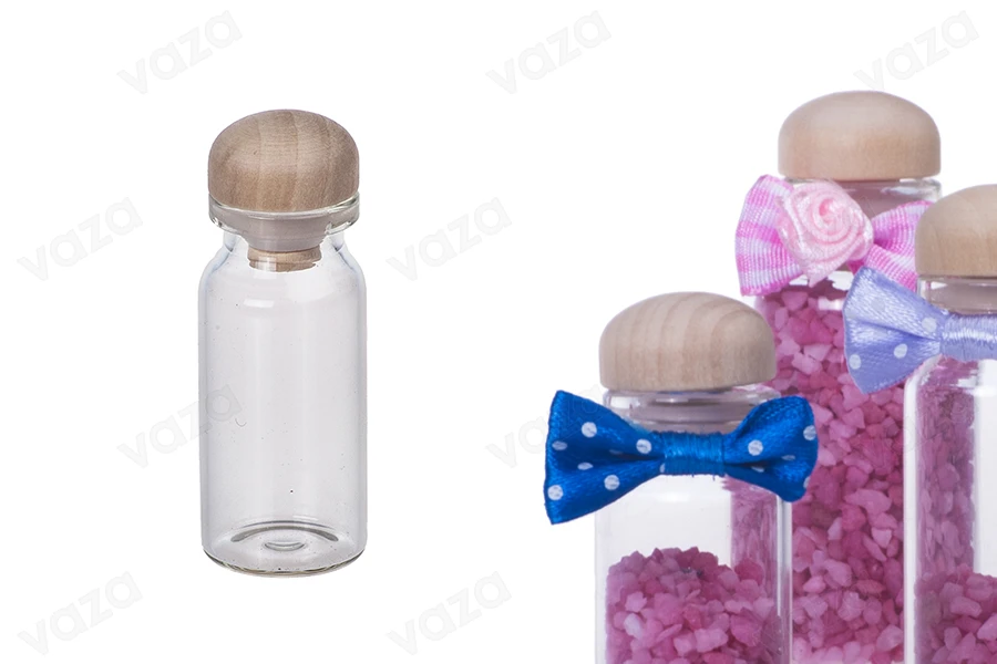 Μπομπονιέρες μπουκαλάκια 11 ml με ξύλινο φελλό 22x50 Μπομπονιέρες μπουκαλάκια 11 ml με ξύλινο φελλό 22x50-εικόνα_σύνθεση
