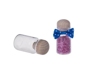 Faveurs en forme des petites bouteilles avec un bouchon en bois-1