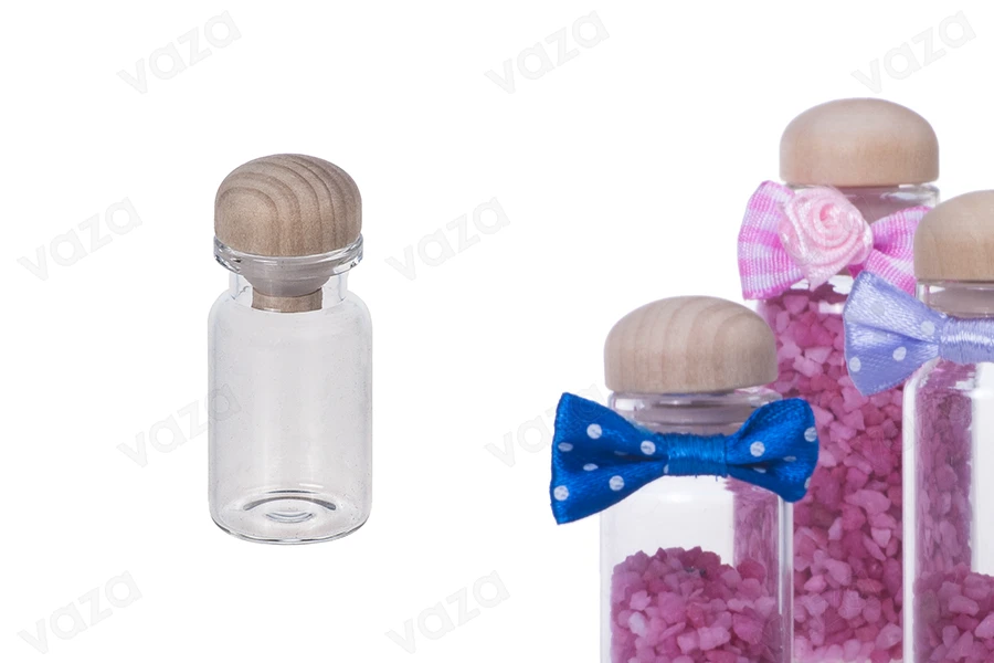 Mini 8ml glass jars for favors with cork stoppers-εικόνα_σύνθεση