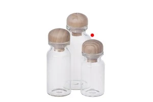 Faveurs en forme des petites bouteilles avec un bouchon en bois-2