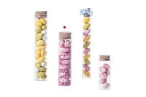 Éprouvette en verre avec liège pour bonbonnière Tubes en verre avec bouchon pour mariage - baptême-8