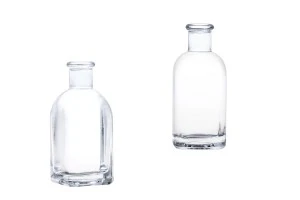 Viereckige Glasflasche 100 ml