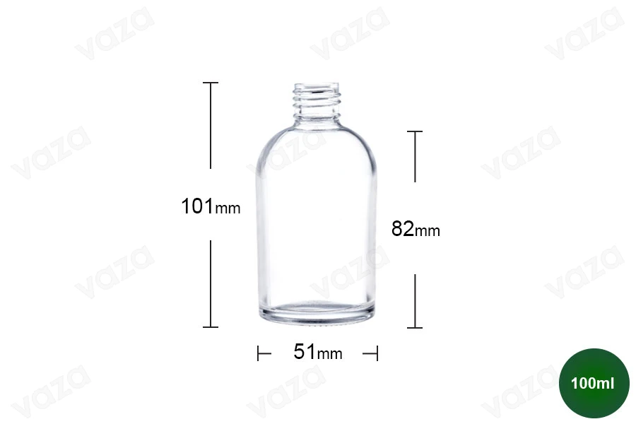 Μπουκάλι γυάλινο στρογγυλό 100ml για λικέρ ή δειγματισμό ελαιολάδου (PP20)-εικόνα_σύνθεση