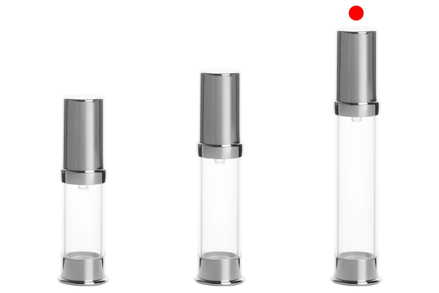 Tubo airless in acrilico per crema da 15 ml. Tubo airless in acrilico per crema da 15 ml.