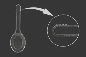 Cuillère en plastique transparente (PE) 9,1 cm - 24 pcs-2