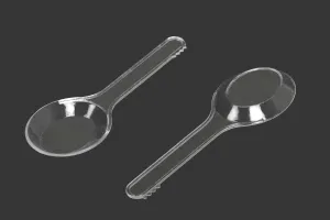 Cuillère en plastique transparente (PE) 9,1 cm - 24 pcs-1